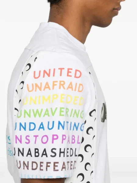 Tricou Marine Serre cu imagine alb