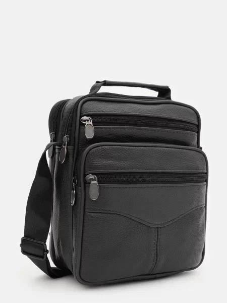 Borsa Leather Мессенджер Шкіра чорний