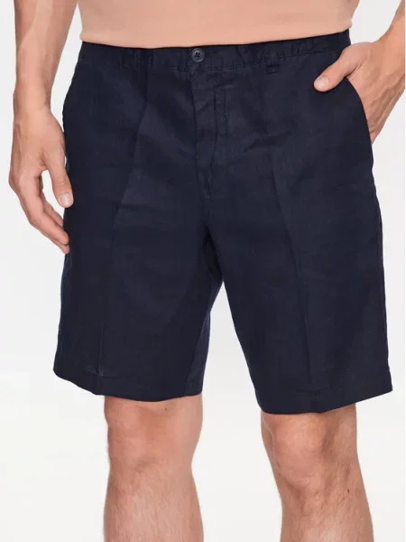 Kratke hlače iz tkanine United Colors Of Benetton modra