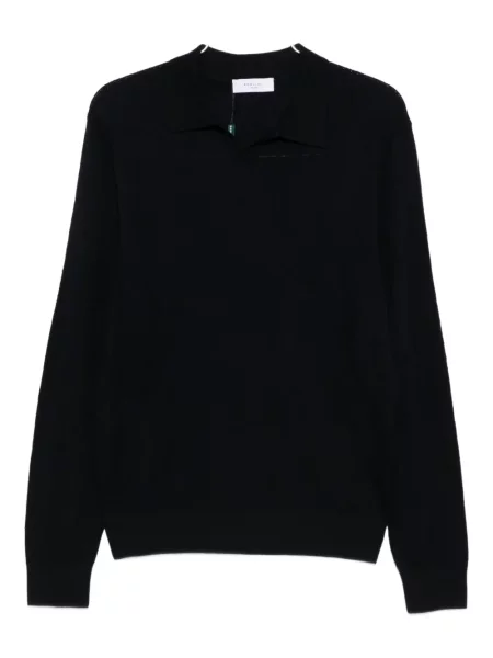 Polo Boglioli de lână negru