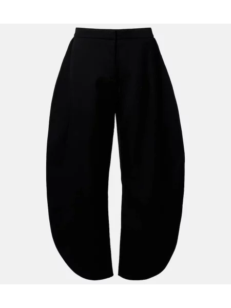 Spodnie Alaïa wełniane czarne
