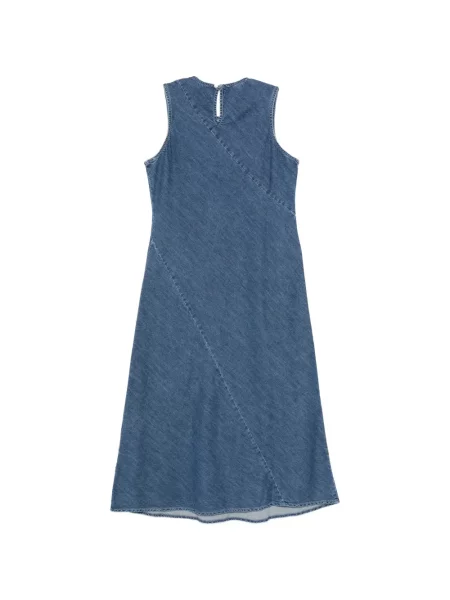 Rochie midi Dkny fără mâneci albastru