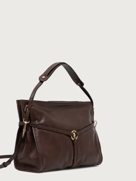 U.S. Polo Assn. kabelka hobo dámska z imitácie kože CLANMAGHERY hnedá