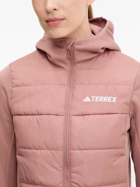 Sneakerși Adidas Terrex cu șireturi cu dungi din dantelă negru