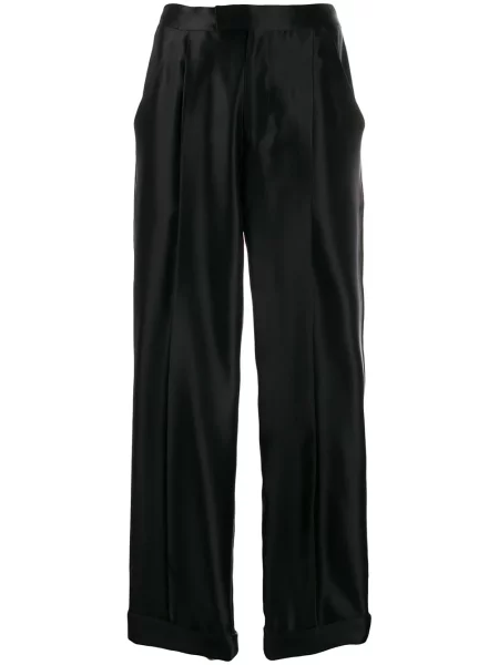Pantaloni Tom Ford de mătase negru