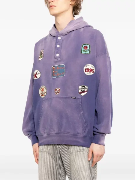 Hanorac cu glugă Kamiya violet