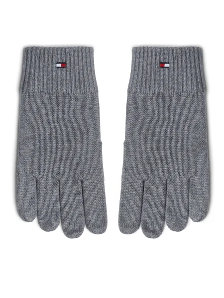 Tommy Hilfiger Pánske rukavice Essentials sivá