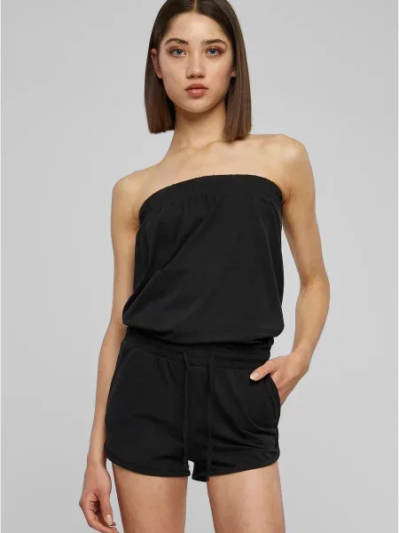 Urban Classics Salopeta Hot' negru