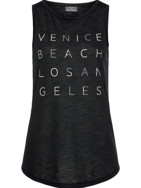 VENICE BEACH Top / srebrna črna