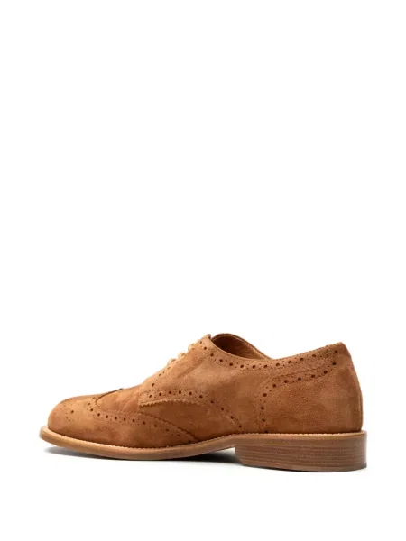 Brogues Chuckies din piele de căprioară maro