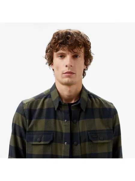 Рубашка Lacoste зеленая