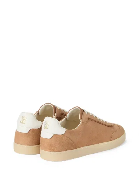 Sneakerși Brunello Cucinelli din piele de căprioară maro