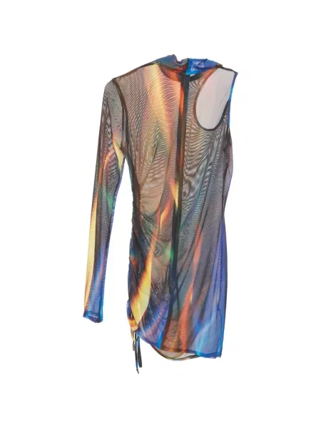 Rochie mini David Koma cu imagine albastru