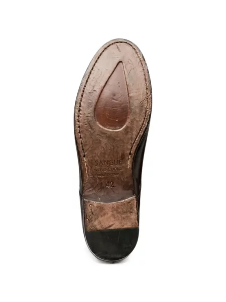 Pantofi derby Sangue din piele maro