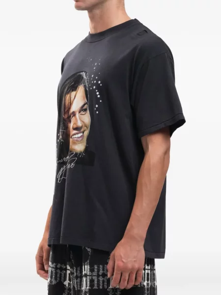 Tricou Domrebel cu imagine negru