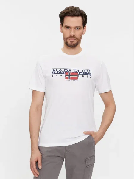 Napapijri Tricou S-Aylmer alb