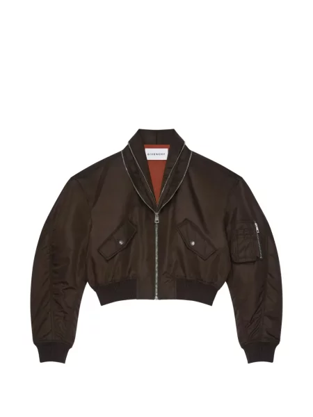 Geacă bomber Givenchy cu guler-șal maro