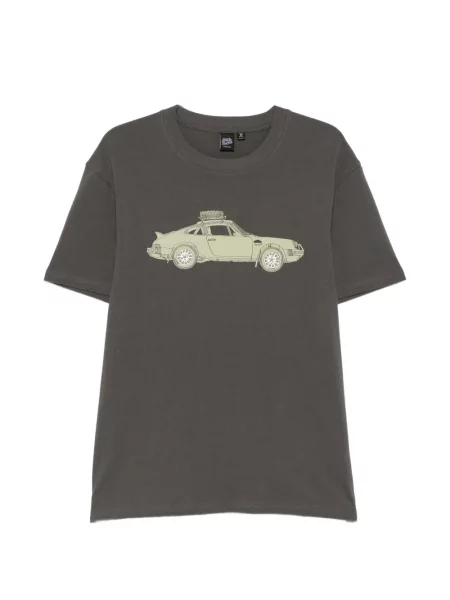 Tricou Deus Ex Machina cu imagine verde