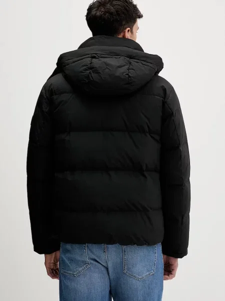 Tommy Jeans geacă de puf de iarnă negru
