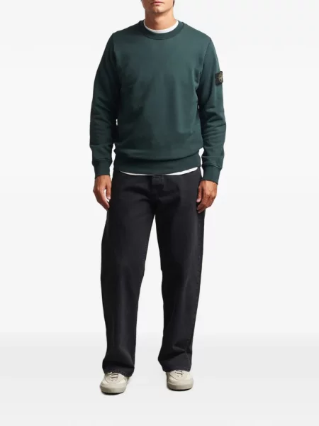 Hanorac Stone Island cu strasuri verde