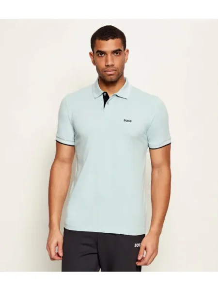 BOSS GREEN Polo Paul | stretch albastru