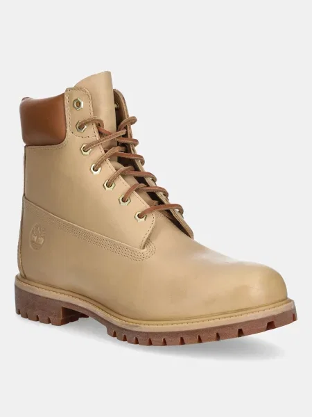 Боти Timberland с дантела бежово