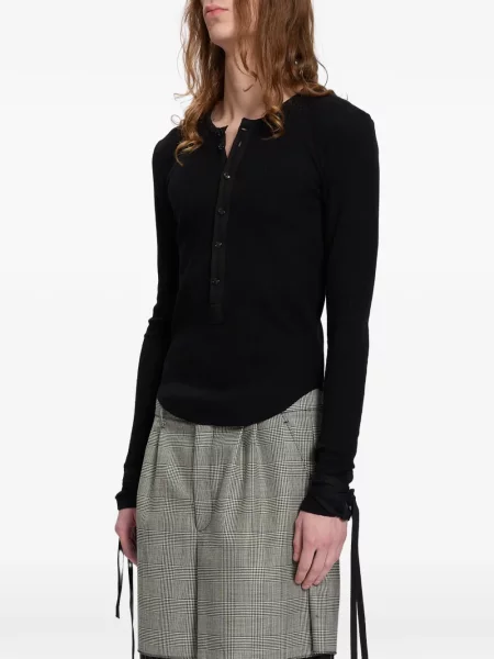 Tricou Ann Demeulemeester tricotate negru