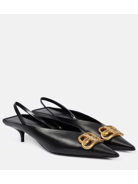 Mules Balenciaga z odprtimi petami črna