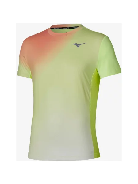 Koszulka damska Mizuno Tennis Graphic z krótkim rękawem żółto limonkowa S żółta