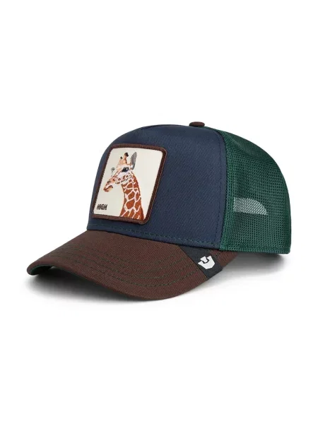 Шапка с козирка Goorin Bros Tricolor Giraffe синьо