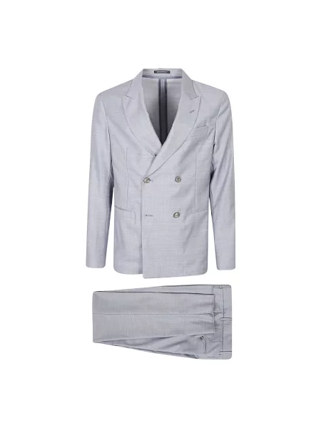 Garnitur Emporio Armani wełniany niebieski
