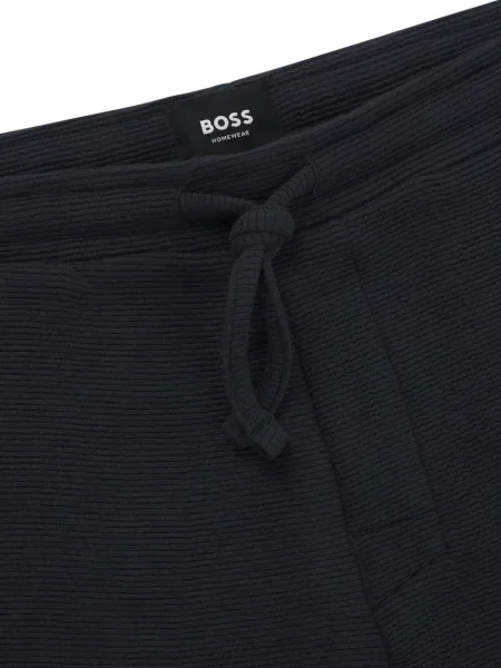 Pantaloni scurți Boss cu broderie albastru