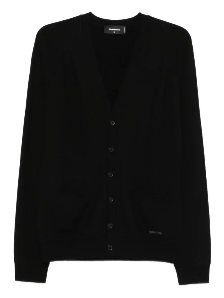 Kardigan Dsquared2 s výstřihem do v černý
