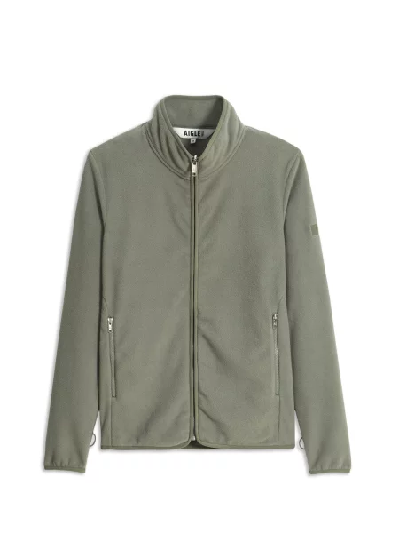 AIGLE Fleecová mikina T-Kit khaki