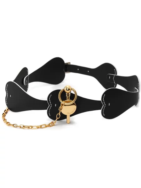 Cu centură curea Jw Anderson cu motiv cu inimi negru