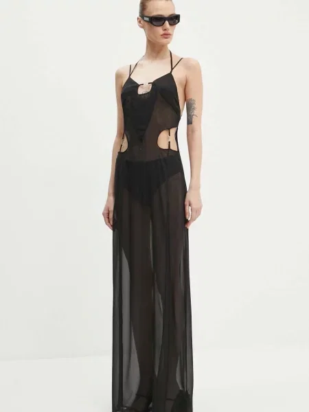 Svilena obleka Heliot Emil črna