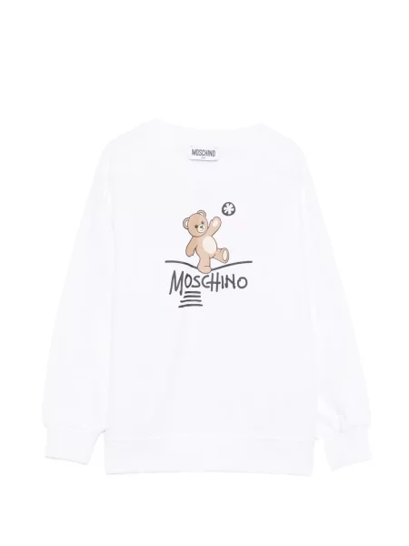 Sweter dziecięcy Moschino biały
