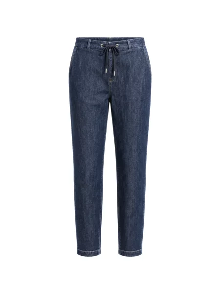 Pantaloni Eleventy cu cordon albastru