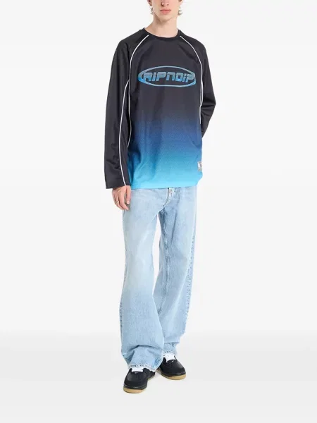 Tricou Ripndip cu gradient negru