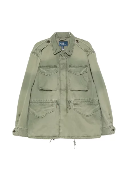 Scurt pulover Polo Ralph Lauren din piele de căprioară albastru