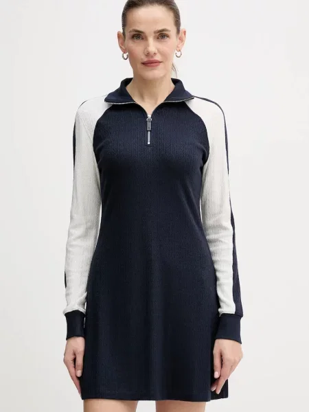 Calvin Klein Jeans sukienka mini prosta granatowy