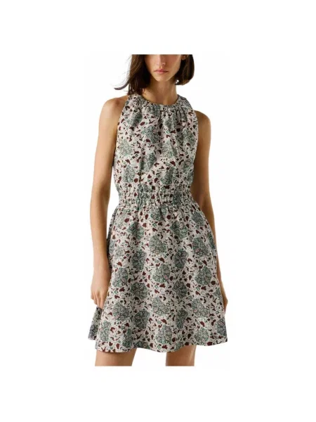 Rochie din denim Pepe Jeans verde