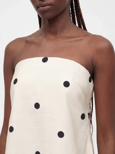 Abercrombie & Fitch Top krém fekete