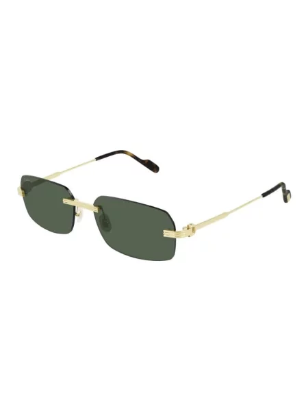 Cartier Okulary Przeciwsłoneczne gold zielone