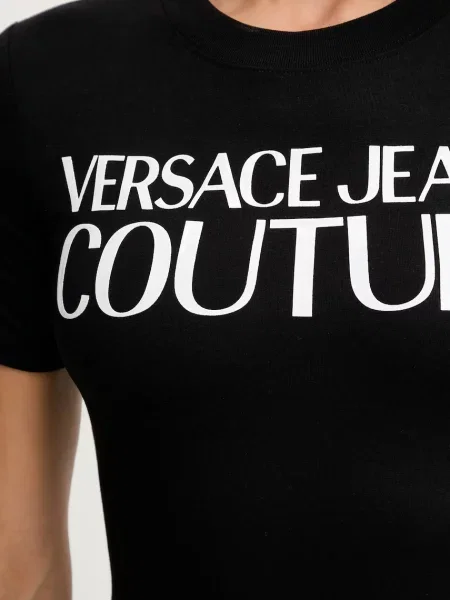 Мини джинсовое платье Versace Jeans Couture черное