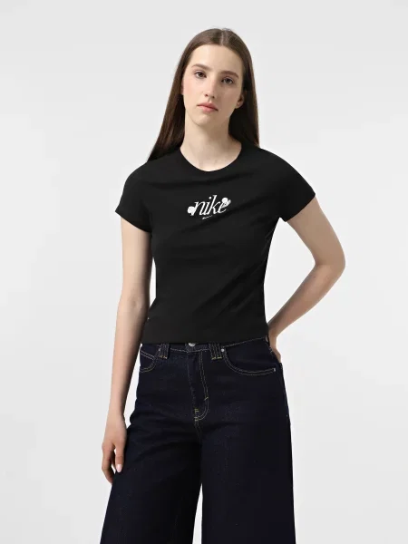 Футболка NIKE бавовна/модал чорний