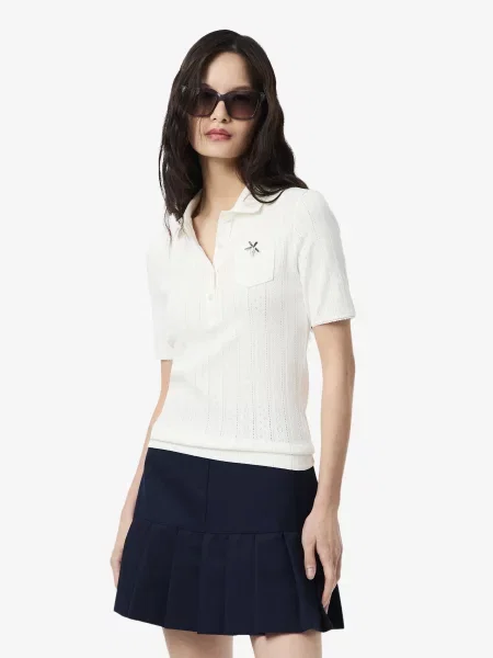Поло Lacoste білий