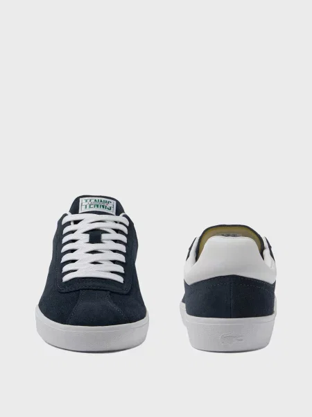 Замшевые кроссовки Lacoste синие