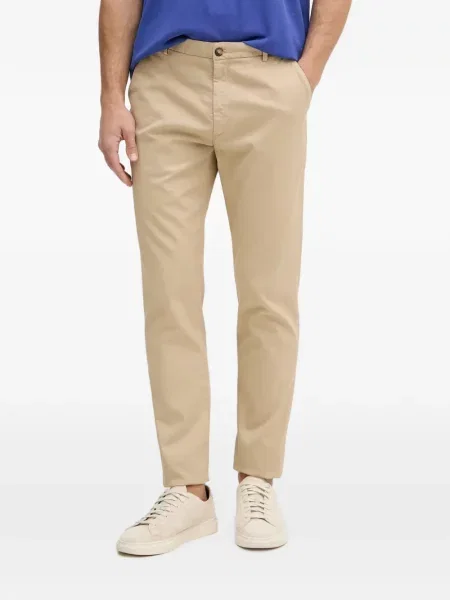 Pantaloni chino Trussardi cu broderie