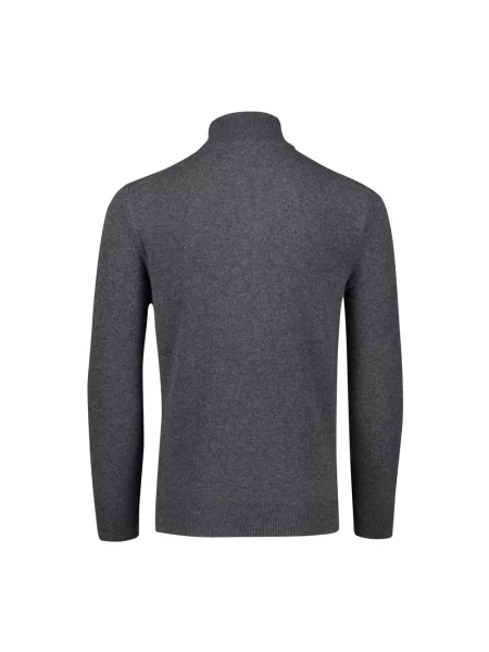 Kardigan Ralph Lauren wełniany ze stójką szary